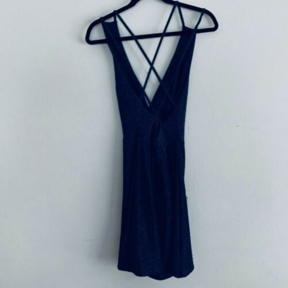 Lulus You Glow Girl Blue Backless Skater Dress - Picture 6 of 6